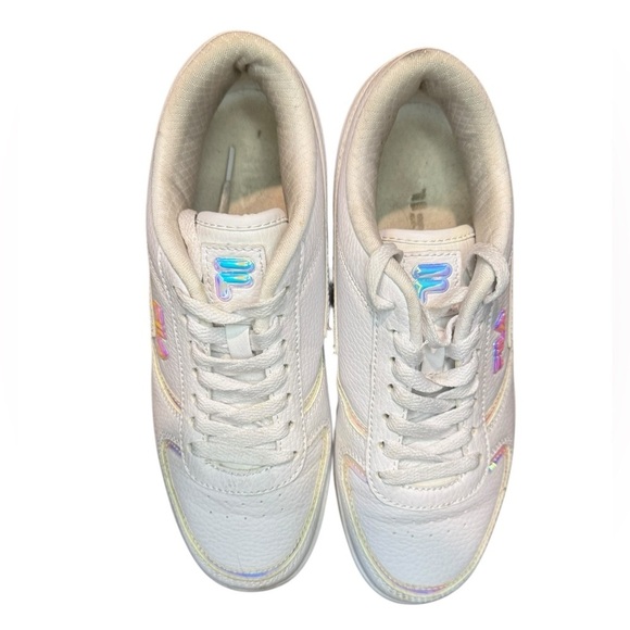 Fila Arcade F White Sneaker Shoes with Iridescent Details Women's - Picture 3 of 12